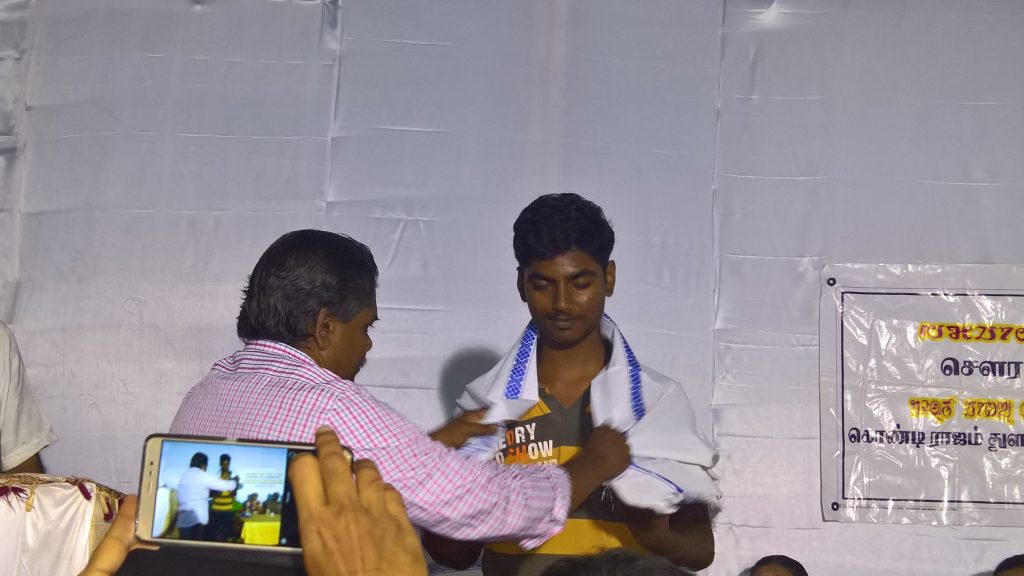 Brother Suriya getting appreciation for his work in background session of whole function
